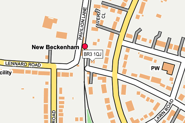 BR3 1QJ map - OS OpenMap – Local (Ordnance Survey)
