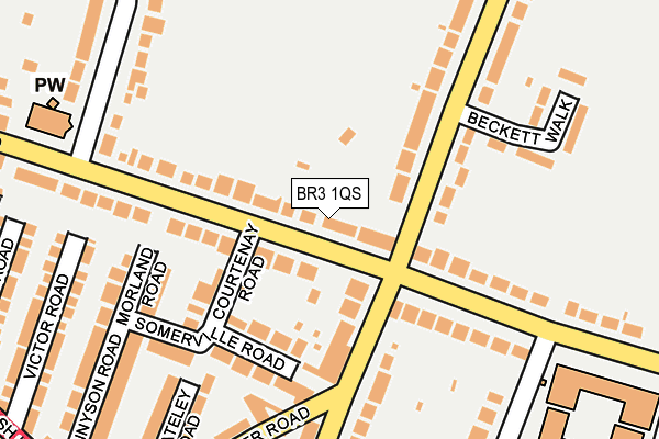 BR3 1QS map - OS OpenMap – Local (Ordnance Survey)