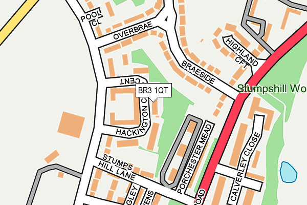 BR3 1QT map - OS OpenMap – Local (Ordnance Survey)