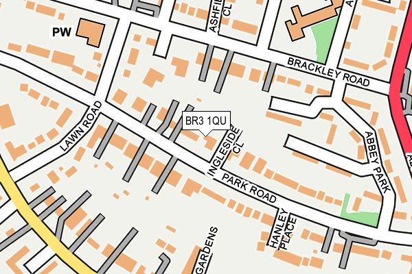 BR3 1QU map - OS OpenMap – Local (Ordnance Survey)