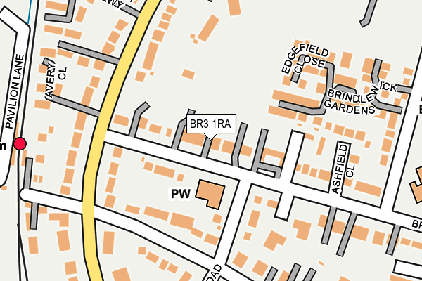 BR3 1RA map - OS OpenMap – Local (Ordnance Survey)