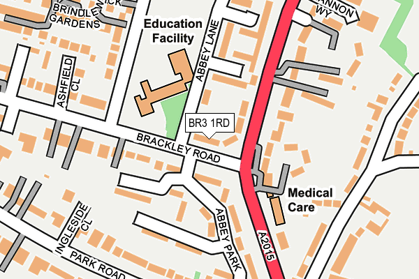 BR3 1RD map - OS OpenMap – Local (Ordnance Survey)