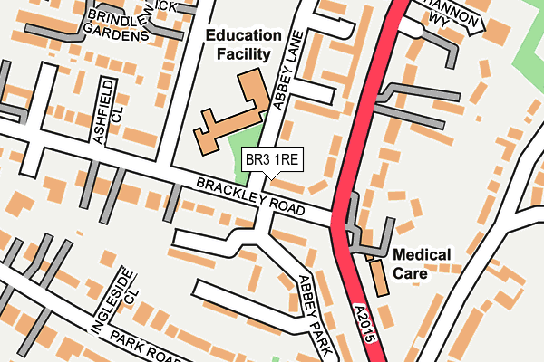 BR3 1RE map - OS OpenMap – Local (Ordnance Survey)