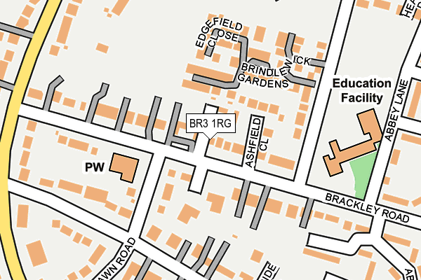 BR3 1RG map - OS OpenMap – Local (Ordnance Survey)