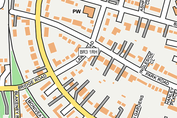 BR3 1RH map - OS OpenMap – Local (Ordnance Survey)