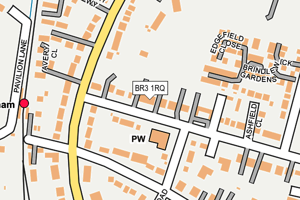 BR3 1RQ map - OS OpenMap – Local (Ordnance Survey)
