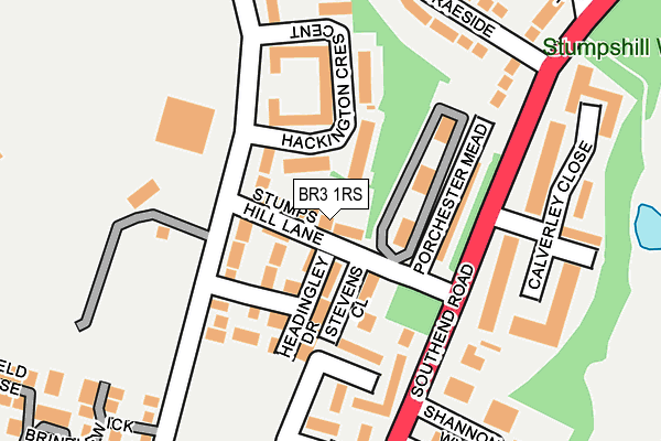 BR3 1RS map - OS OpenMap – Local (Ordnance Survey)