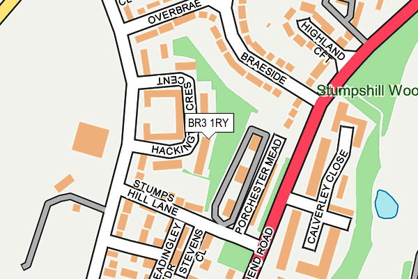 BR3 1RY map - OS OpenMap – Local (Ordnance Survey)