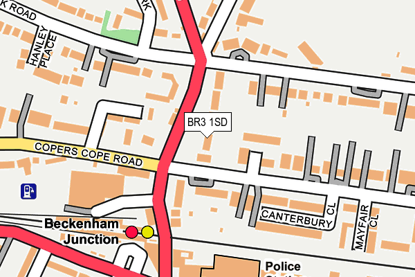 BR3 1SD map - OS OpenMap – Local (Ordnance Survey)