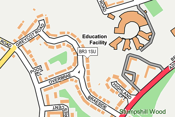 BR3 1SU map - OS OpenMap – Local (Ordnance Survey)
