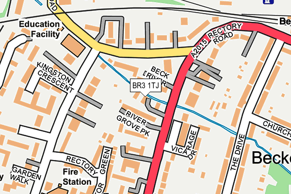 BR3 1TJ map - OS OpenMap – Local (Ordnance Survey)