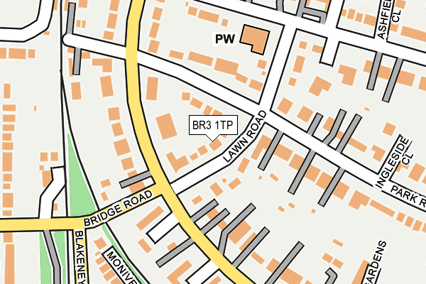 BR3 1TP map - OS OpenMap – Local (Ordnance Survey)