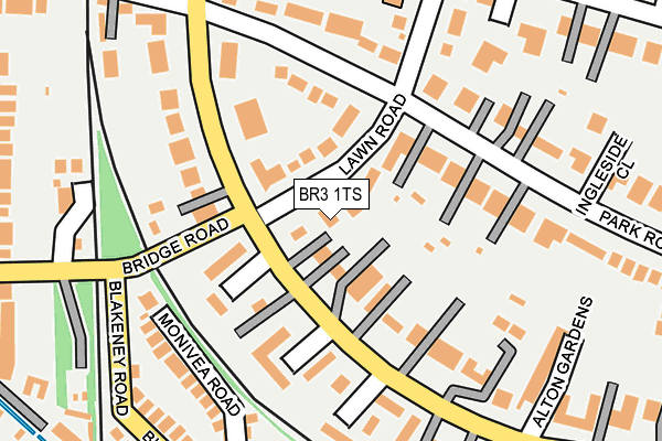 BR3 1TS map - OS OpenMap – Local (Ordnance Survey)