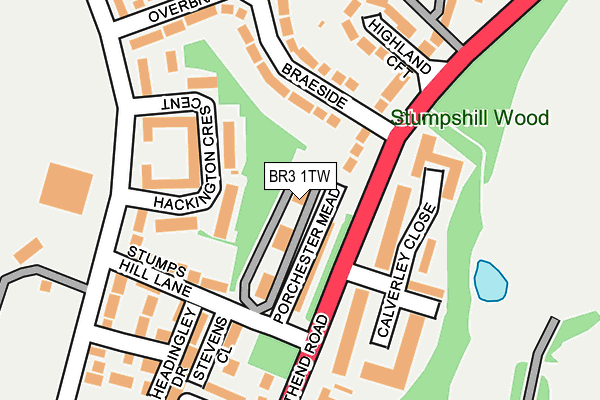 BR3 1TW map - OS OpenMap – Local (Ordnance Survey)
