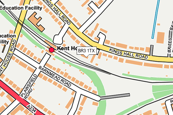 BR3 1TX map - OS OpenMap – Local (Ordnance Survey)