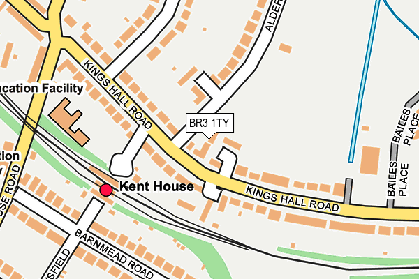 BR3 1TY map - OS OpenMap – Local (Ordnance Survey)