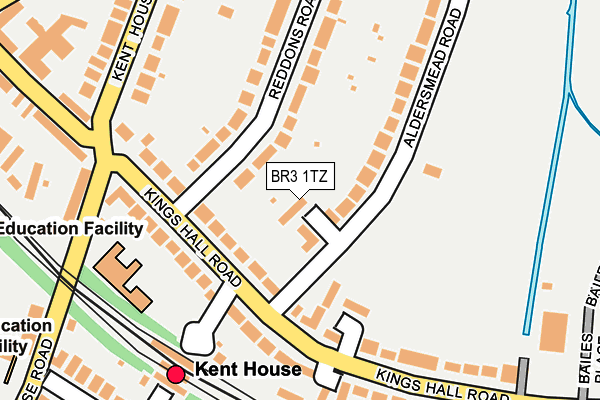 BR3 1TZ map - OS OpenMap – Local (Ordnance Survey)