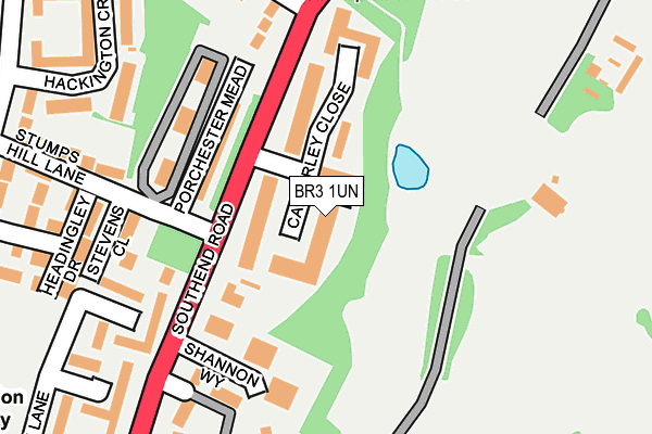 BR3 1UN map - OS OpenMap – Local (Ordnance Survey)