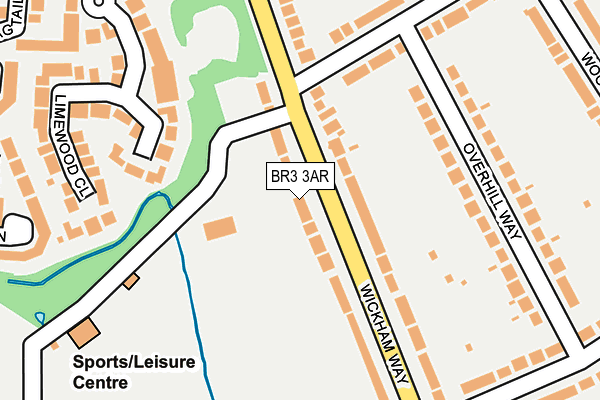 BR3 3AR map - OS OpenMap – Local (Ordnance Survey)