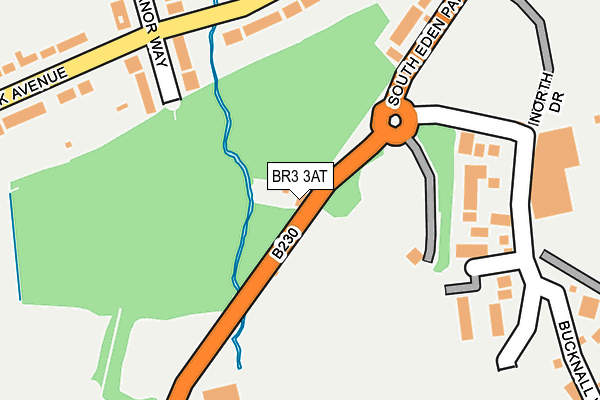 BR3 3AT map - OS OpenMap – Local (Ordnance Survey)