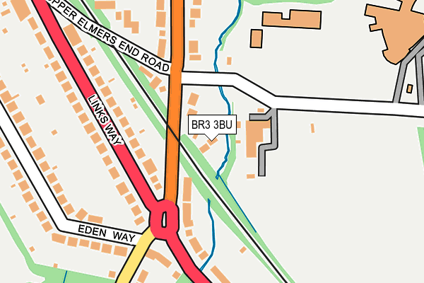 BR3 3BU map - OS OpenMap – Local (Ordnance Survey)