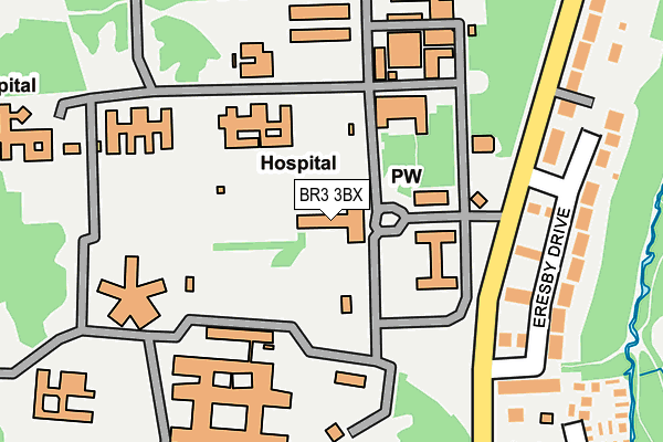 BR3 3BX map - OS OpenMap – Local (Ordnance Survey)