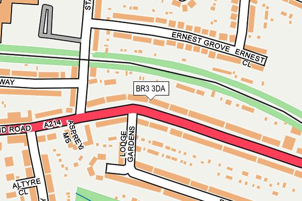 BR3 3DA map - OS OpenMap – Local (Ordnance Survey)