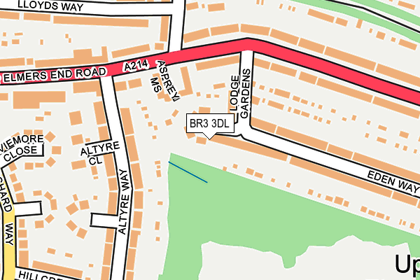 BR3 3DL map - OS OpenMap – Local (Ordnance Survey)