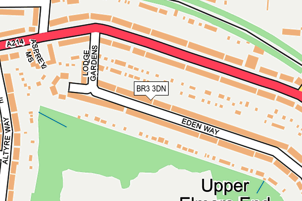 BR3 3DN map - OS OpenMap – Local (Ordnance Survey)