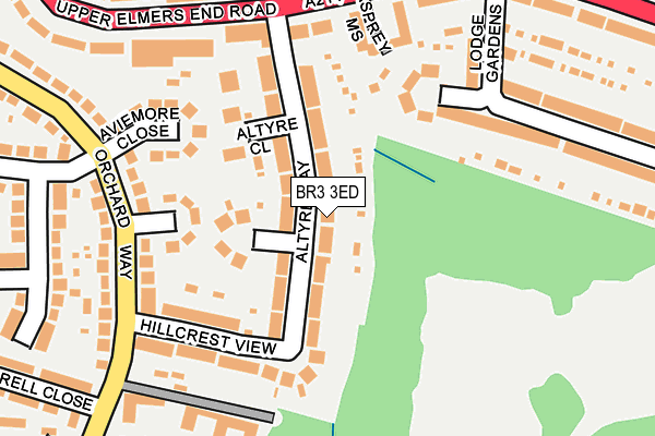 BR3 3ED map - OS OpenMap – Local (Ordnance Survey)