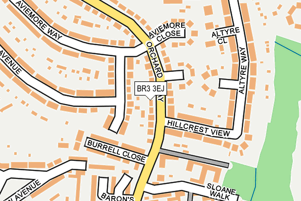 BR3 3EJ map - OS OpenMap – Local (Ordnance Survey)