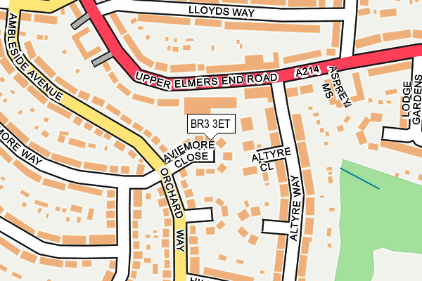 BR3 3ET map - OS OpenMap – Local (Ordnance Survey)