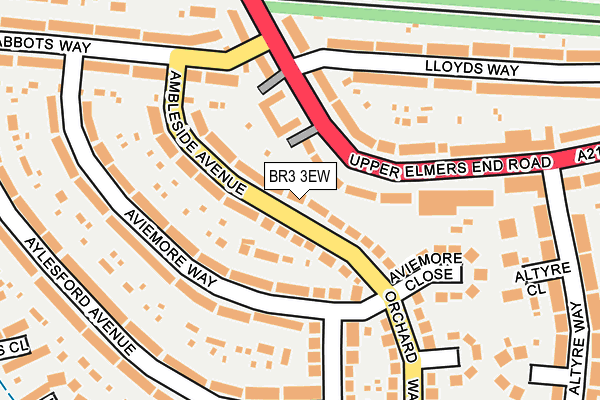 BR3 3EW map - OS OpenMap – Local (Ordnance Survey)