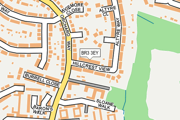 BR3 3EY map - OS OpenMap – Local (Ordnance Survey)