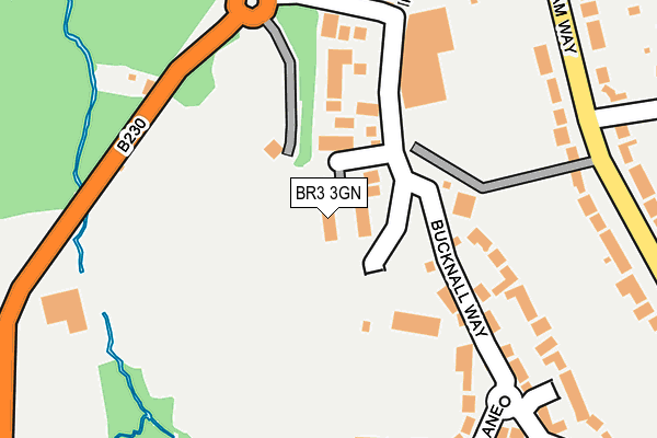 BR3 3GN map - OS OpenMap – Local (Ordnance Survey)