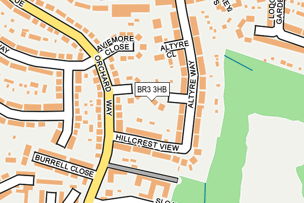 BR3 3HB map - OS OpenMap – Local (Ordnance Survey)