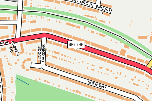 BR3 3HF map - OS OpenMap – Local (Ordnance Survey)