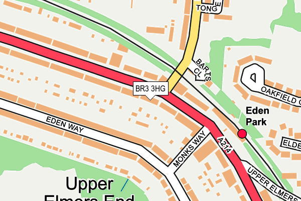 BR3 3HG map - OS OpenMap – Local (Ordnance Survey)