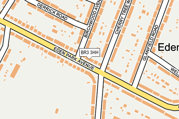 BR3 3HH map - OS OpenMap – Local (Ordnance Survey)