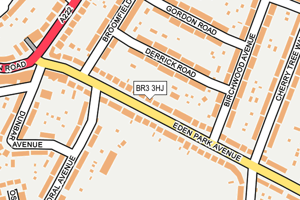BR3 3HJ map - OS OpenMap – Local (Ordnance Survey)