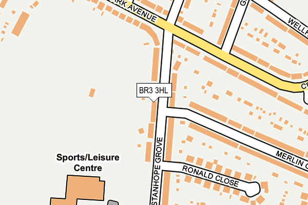 BR3 3HL map - OS OpenMap – Local (Ordnance Survey)