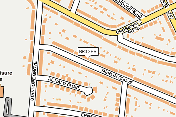 BR3 3HR map - OS OpenMap – Local (Ordnance Survey)