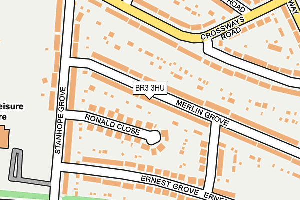 BR3 3HU map - OS OpenMap – Local (Ordnance Survey)
