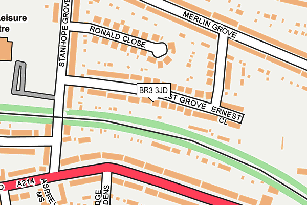 BR3 3JD map - OS OpenMap – Local (Ordnance Survey)