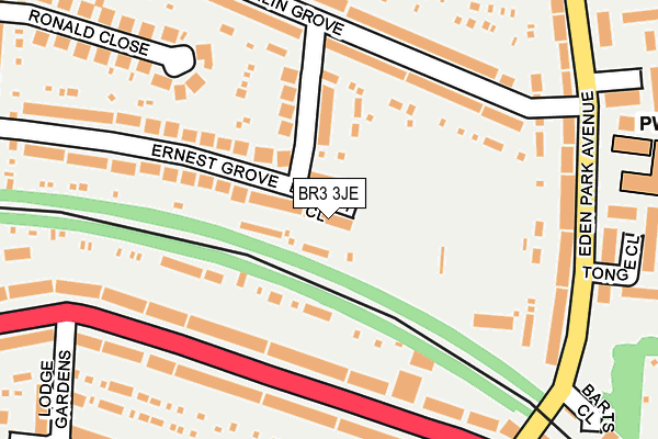 BR3 3JE map - OS OpenMap – Local (Ordnance Survey)