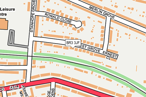 BR3 3JF map - OS OpenMap – Local (Ordnance Survey)