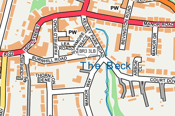 BR3 3LB map - OS OpenMap – Local (Ordnance Survey)