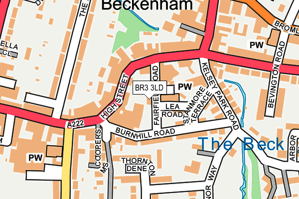 BR3 3LD map - OS OpenMap – Local (Ordnance Survey)