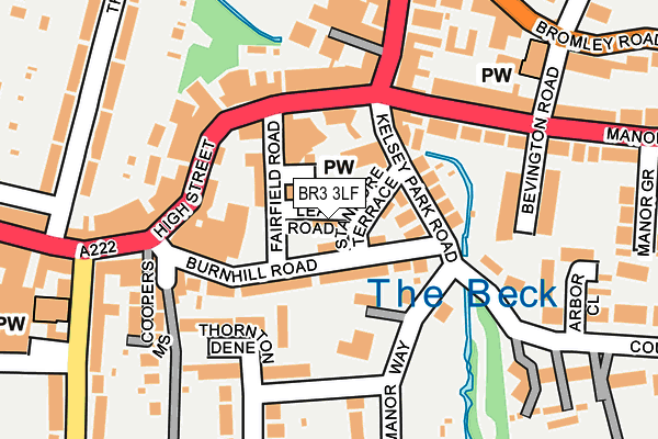 BR3 3LF map - OS OpenMap – Local (Ordnance Survey)