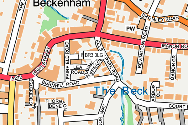 BR3 3LG map - OS OpenMap – Local (Ordnance Survey)